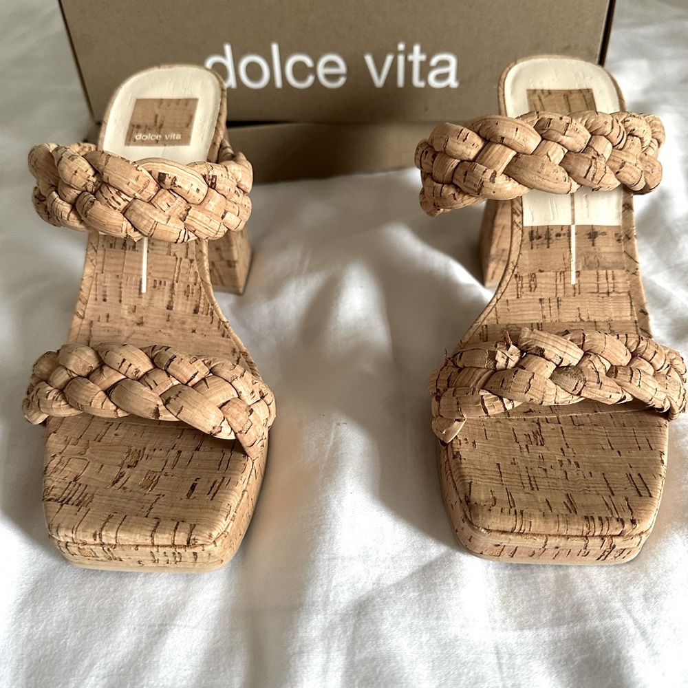 size 7 dolce vita ashby heels in cork, brand new never worn !